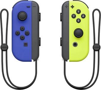 Cosmostech NS Switch Uyumlu 2'li J-C Joycon PAD Controller Gamepad Oyun Kolu Sarı-Mavi