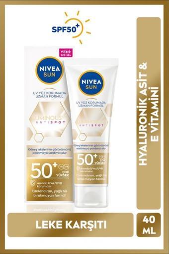 Nivea Luminous630 Leke Karşıtı SPF50 Güneş Koruyucu Yüz Kremi 40 ml