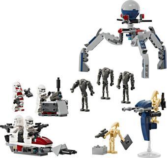 LEGO Star Wars Klon Trooper ve Savaş Droidi Savaş Paketi Seti 75372 (215 Parça)