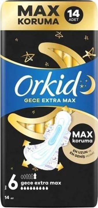 Orkid Ultra Ekonomik Paket Gece Extra Max 14 Lü