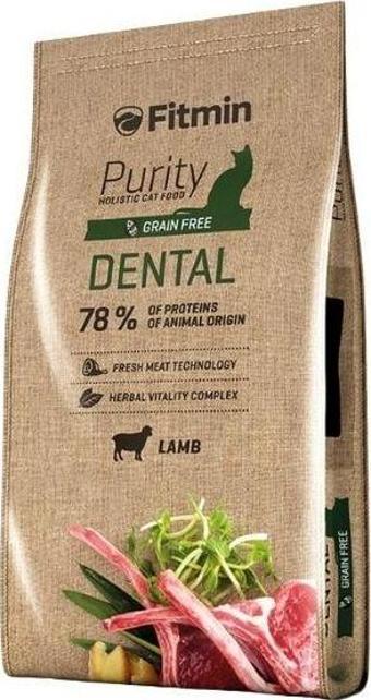 Fitmin Purity Dental Taze Kuzu Etli Tahılsız Yetişkin Kedi Maması 10 Kg