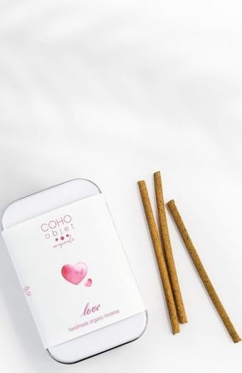 Coho Natural Love El Yapımı Organik Çubuk Tütsü (Lavanta - Karanfil - Tarçın - Benzoin)