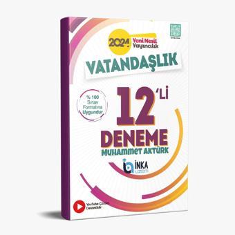 İnka Uzem 2024 KPSS Vatandaşlık 12 Deneme Video Çözümlü - Muhammet Aktürk İnka Uzem - İnka