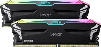 Lexar ARES RGB 32GB (2x16) DDR5 6400MHz Siyah CL32 PC Ram-LD5EU016G-R6400GDLA