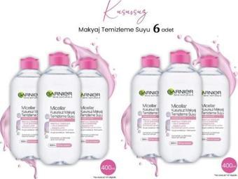 Garnier Micellar Kusursuz Makyaj Temizleme Suyu 400 ml x 6 Adet - 1 KOLİ