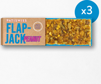 Patiswiss Şeker İlavesiz Yer Fıstıklı Granola Bar 60g x 3 Adet