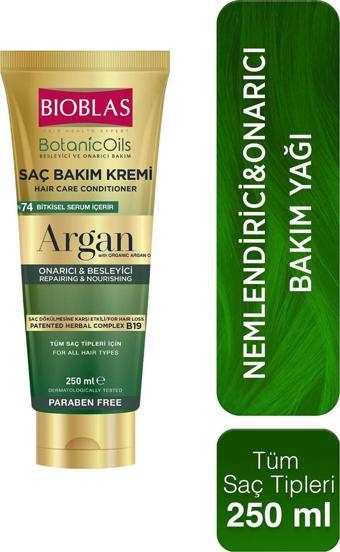 Bioblas Botanics Oil Argan Yağlı Saç Bakım Kremi 250ml