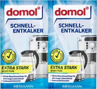 DOMOL Kettle Kahve Makinesi Kireç Çözücü Toz 2 Li Paket