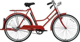 BİSAN ROADSTAR CLASSIC KADIN HİZMET BİSİKLETİ 57CM V 26 JANT 1 VİTES KIRMIZI SİYAH GOLD