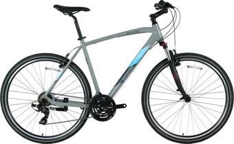 BİSAN TRX 8100 ERKEK ŞEHİR BİSİKLETİ 54CM V 28 JANT 21 VİTES AÇIK METALİK GRİ YEŞİL BEYAZ