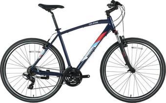 BİSAN TRX 8100 ERKEK ŞEHİR BİSİKLETİ 54CM V 28 JANT 21 VİTES LACİVERT YEŞİL BEYAZ