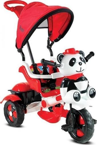 BABYHOPE 127 LITTLE PANDA İTMELİ EBEVEYN KONTROLLÜ BEBEK BİSİKLETİ KIRMIZI BEYAZ