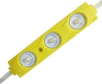 MODÜL LED Sarı Renk 3 Mercekli 1.5Watt - 5 Adet