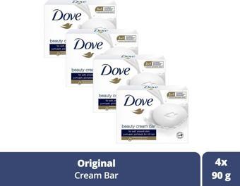 Dove Beauty Cream Bar Katı Güzellik Sabunu Original Nemledirici Etkili 90 G X4 Adet