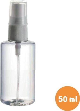 Güvenç Ambalaj 50Ml Boş Plastik Şişe - Spreyli Pet Şişe (25 Adet)