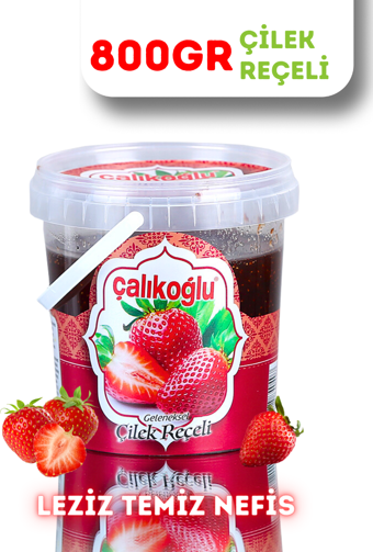 Çalıkoğlu Geleneksel Çilek Reçeli 800 gr (Kova)