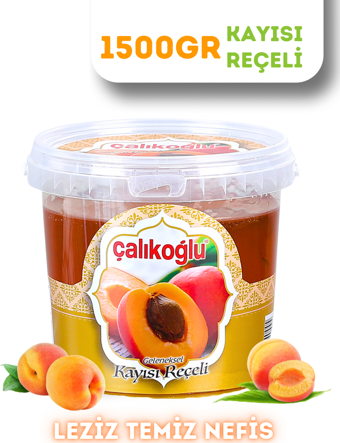 Çalıkoğlu Geleneksel Kayısı Reçeli 1500 gr (Kova)