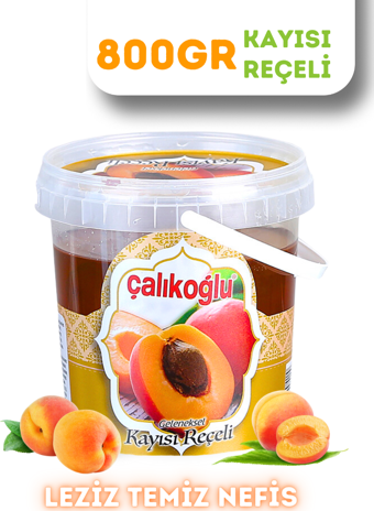 Çalıkoğlu Geleneksel Kayısı Reçeli 800 gr (Kova)