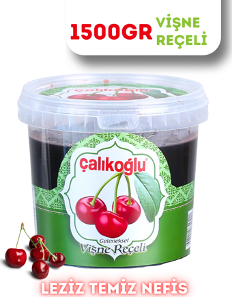 Çalıkoğlu Geleneksel Vişne Reçeli 1500 gr (Kova)