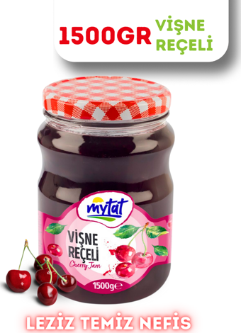 Mytat Geleneksel Vişne Reçeli 1500 gr (Cam Kavanoz)