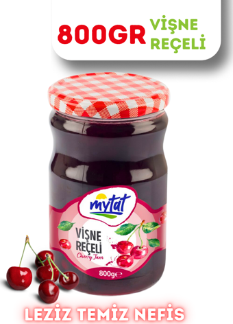 Mytat Geleneksel Vişne Reçeli 800 gr (Cam Kavanoz)