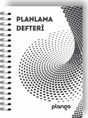 Siyah Girdap Günlük Planlayıcı Defter - Daily Planner - Ders Çalışma Planlayıcı Defteri - Planlama D