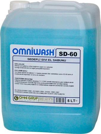 Omniwash SD-60 5000ml Sıvı El Sabunu Nemlendiricili 