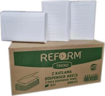 Reform Z Katlama Dispenser Havlu Kağıt 12Li 200 Adet