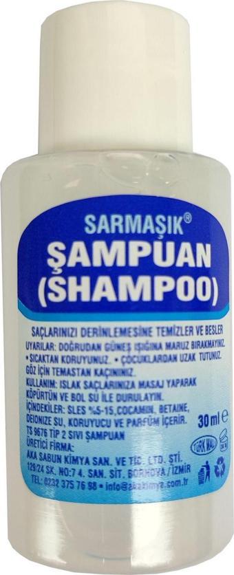 Sarmaşık Mini Otel Saç Şampuanı - 30Cc/30 Ml. - 300 Adet / Koli