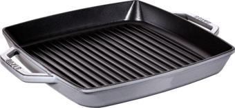 Staub Çift Kulplu Döküm Izgara Tava 33 Cm Grafit Gri 40511-785-0