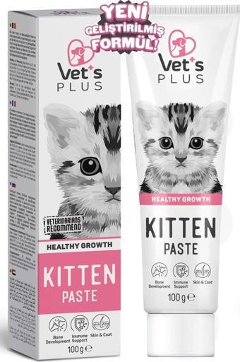 Vet's Plus Kitten Malt Macun 100gr (Anne ve Yavru Kediler için Multivitamin)