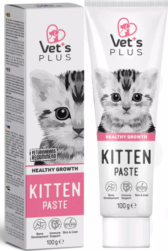 Vet's Plus Kitten Malt Macun 100gr (Anne ve Yavru Kediler için Multivitamin)