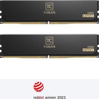 Team T-Create Expert Black 32GB(2x16GB) 6000Mhz CL38 DDR5 U-DIMM RAM (CTCED532G6000HC38ADC01)