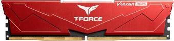 Team T-Force Vulcan Red 16GB(1x16GB) 6000Mhz DDR5 CL38 Gaming Ram (FLRD516G6000HC38A01)