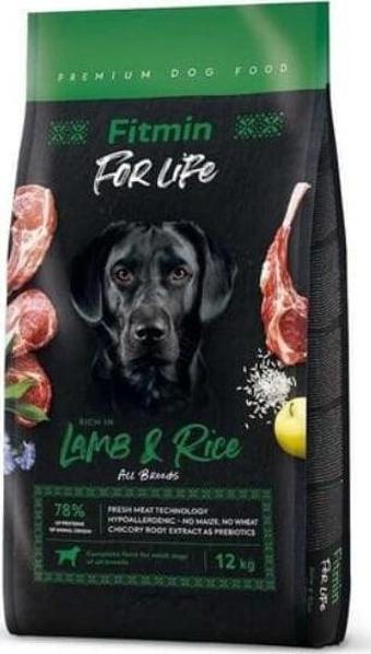 Fitmin For Life Tüm Irklar için Kuzu Etli ve Pirinçli Yetişkin Köpek Maması 12 Kg