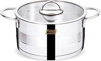 FMS Silindir 24 cm Derin Çelik Tencere 