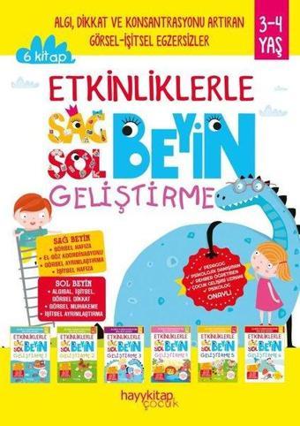 Etkinliklerle Sağ Beyin Sol Beyin Geliştirme Seti - 6 Kitap Takım - Canan Öztürk - Hayykitap