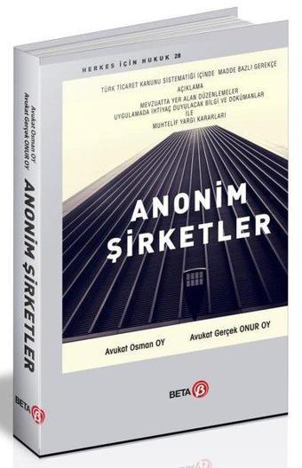 Anonim Şirketler - Osman Oy - Beta Yayınları