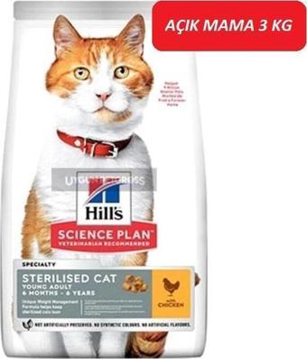 Hill's Young Adult Sterilised Tavuklu Kısırlaştırılmış Yetişkin Kedi Maması 3 KG
