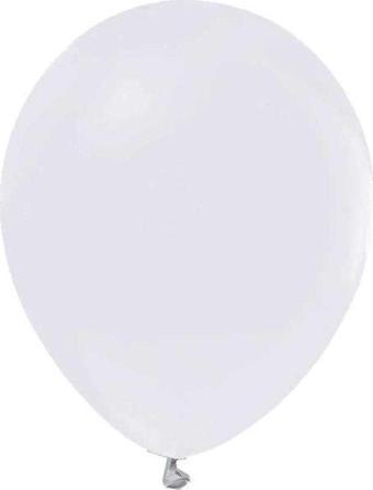 Helyuma Uyumlu Balon Beyaz 12 inch 5 Adet