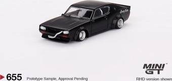 Mini GT Nissan Skyline Kenmeri Liberty Walk Matt Black 655