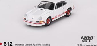 Mini GT Porsche 911 Carrera RS 2.7 Grand Prix White with Red Livery 612