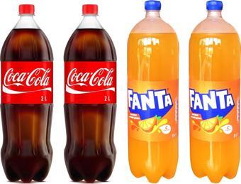 Coca-Cola Fanta 2 lt 4 lü Karma Paket 