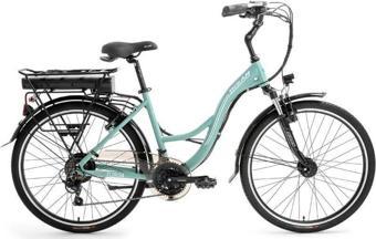 Bisan Florida 26 J 17 Kadro Elektrikli Bisiklet Çağla Yeşili Beyaz