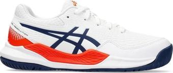 Asics Gel Resolution 9 GS Beyaz Kırmızı Çocuk Tenis Ayakkabısı