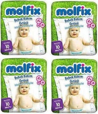 Molfix Alt Açma - Değiştirme Bezi Bebek Bakım Örtüsü 10x4 40 Adet