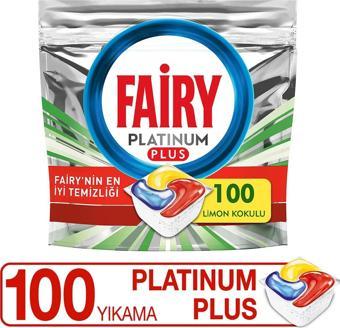 Fairy Platinum Plus 100 Yıkama Bulaşık Makinesi Deterjanı Tableti / Kapsülü