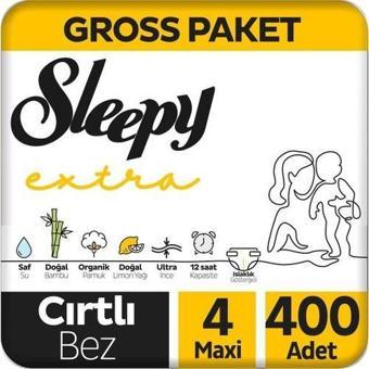 Sleepy Extra Günlük Aktivite Gross Paket Bebek Bezi 4 Numara Maxi 400 Adet