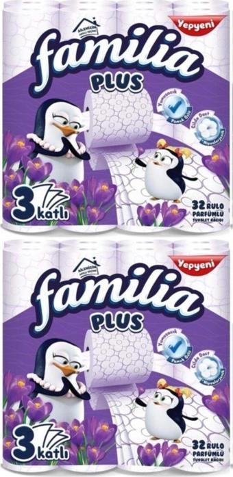 Familia Plus Tuvalet Kağıdı 3 Katlı 64 Lü Paket Sihirli Çiçekler (2pk*32)