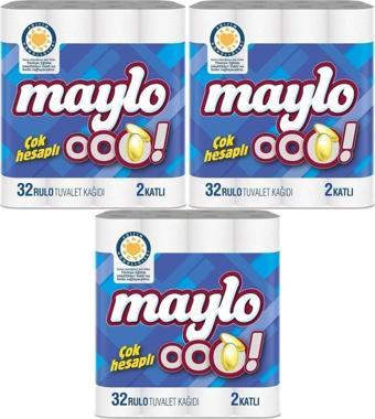 Maylo J119 Ooo Tuvalet Kağıdı Çift Katlı 96 Lı Set (3PK*32) 500800